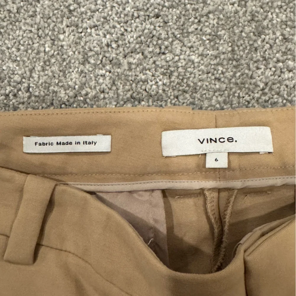 Vince Cotton Stretch Bootcut Trouser Khaki Tan Brown size 6